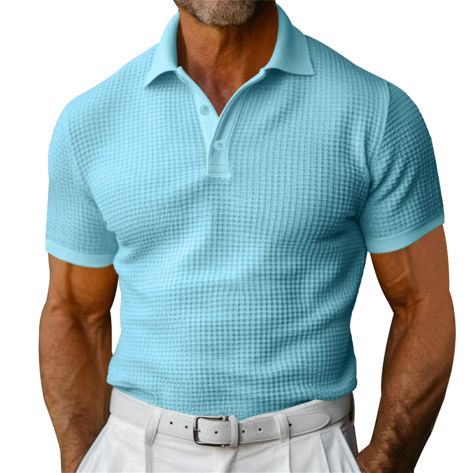Waffle Polo Shirt - Image 5