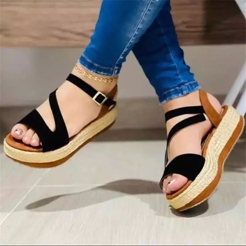 Platform Buckle Sandals - Image 4