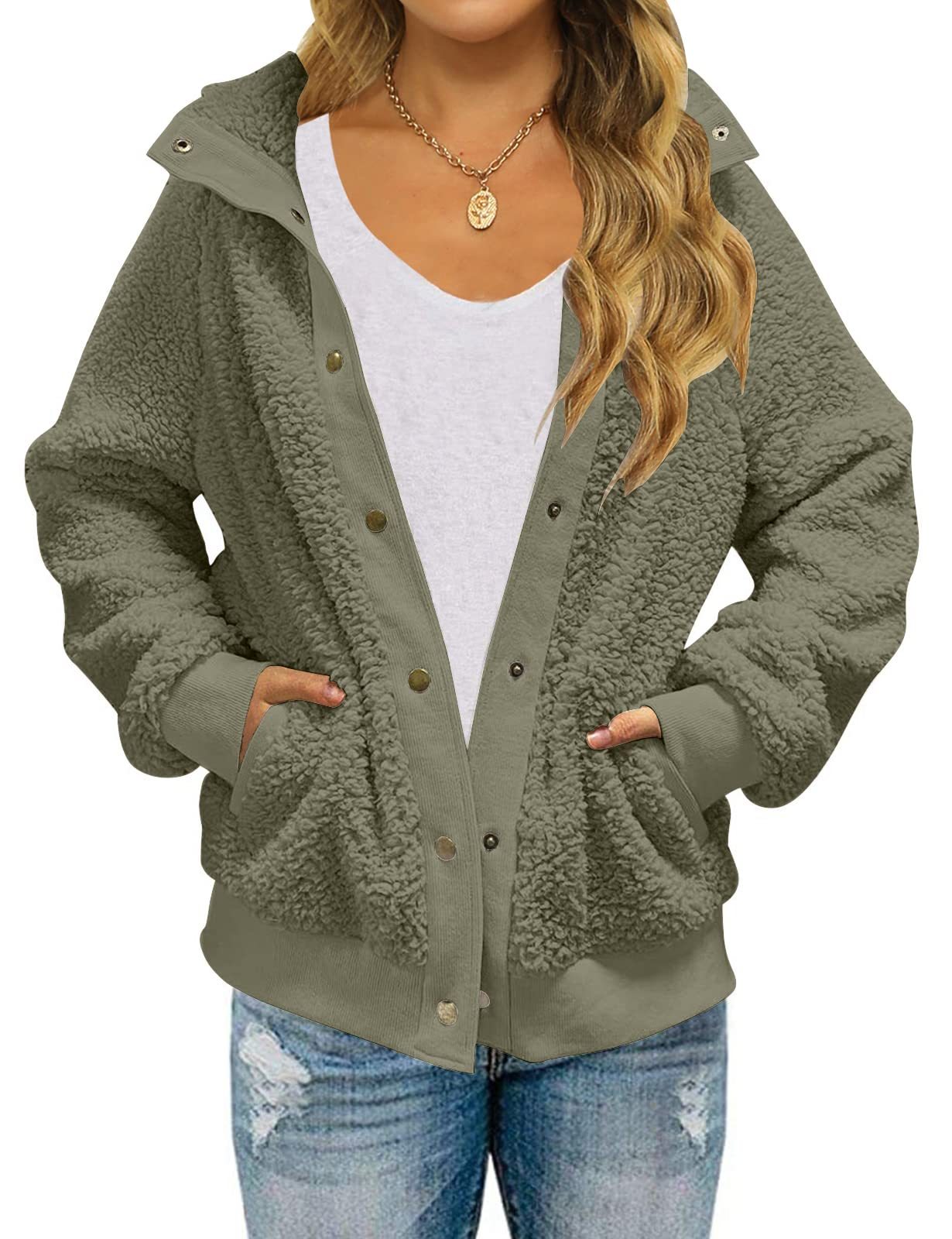 Sherpa Button Jacket - Image 3