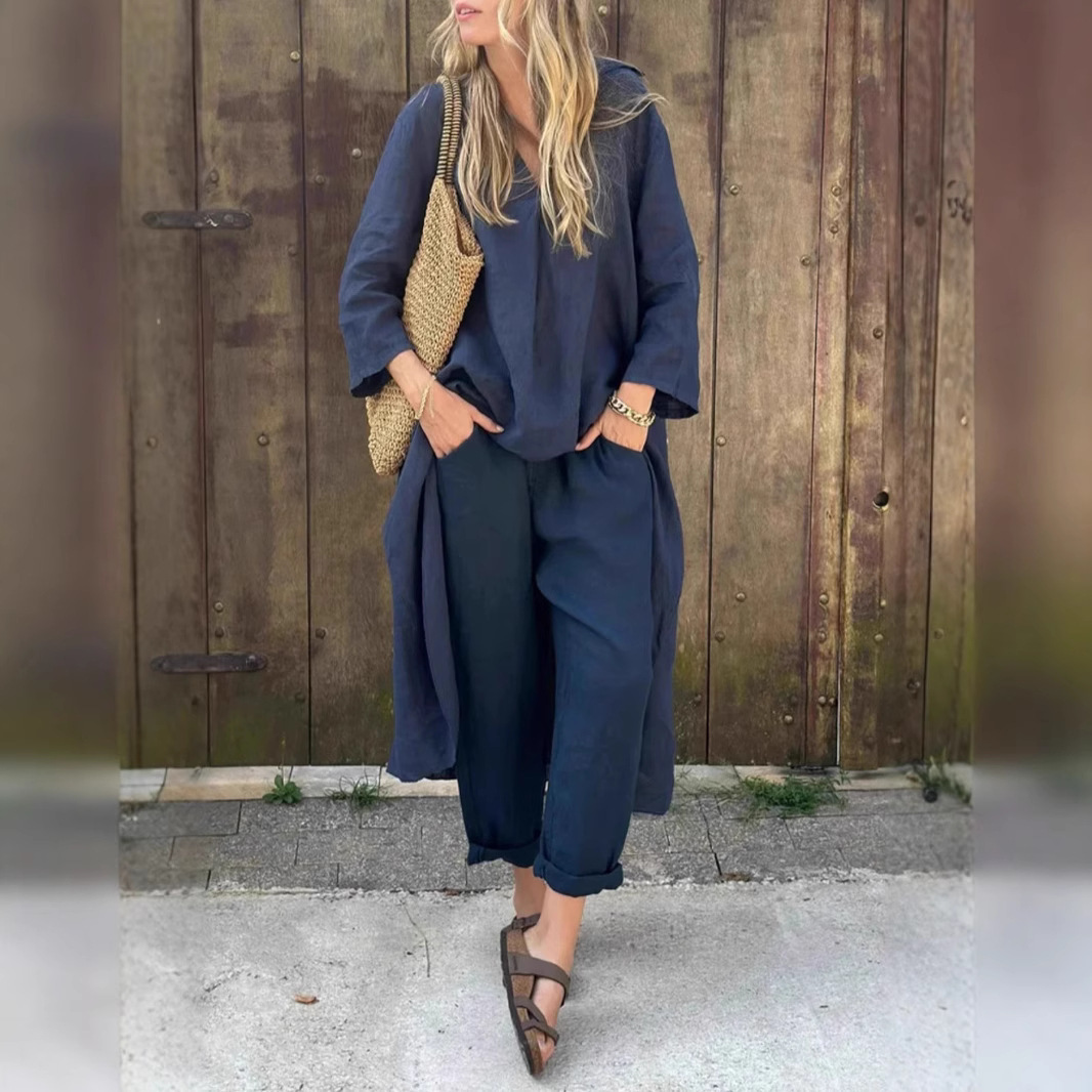 V-Neck Pants Set - Image 6