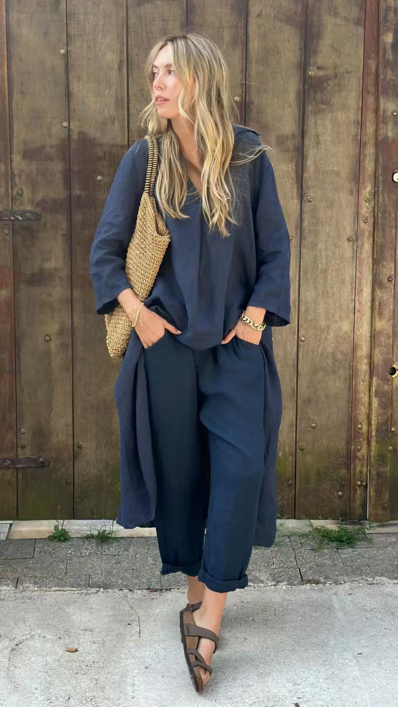 V-Neck Pants Set - Image 7