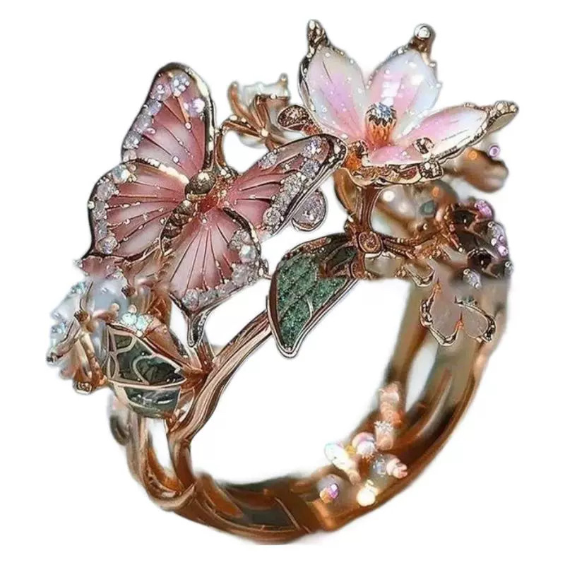 Butterfly Flower Ring - Image 6