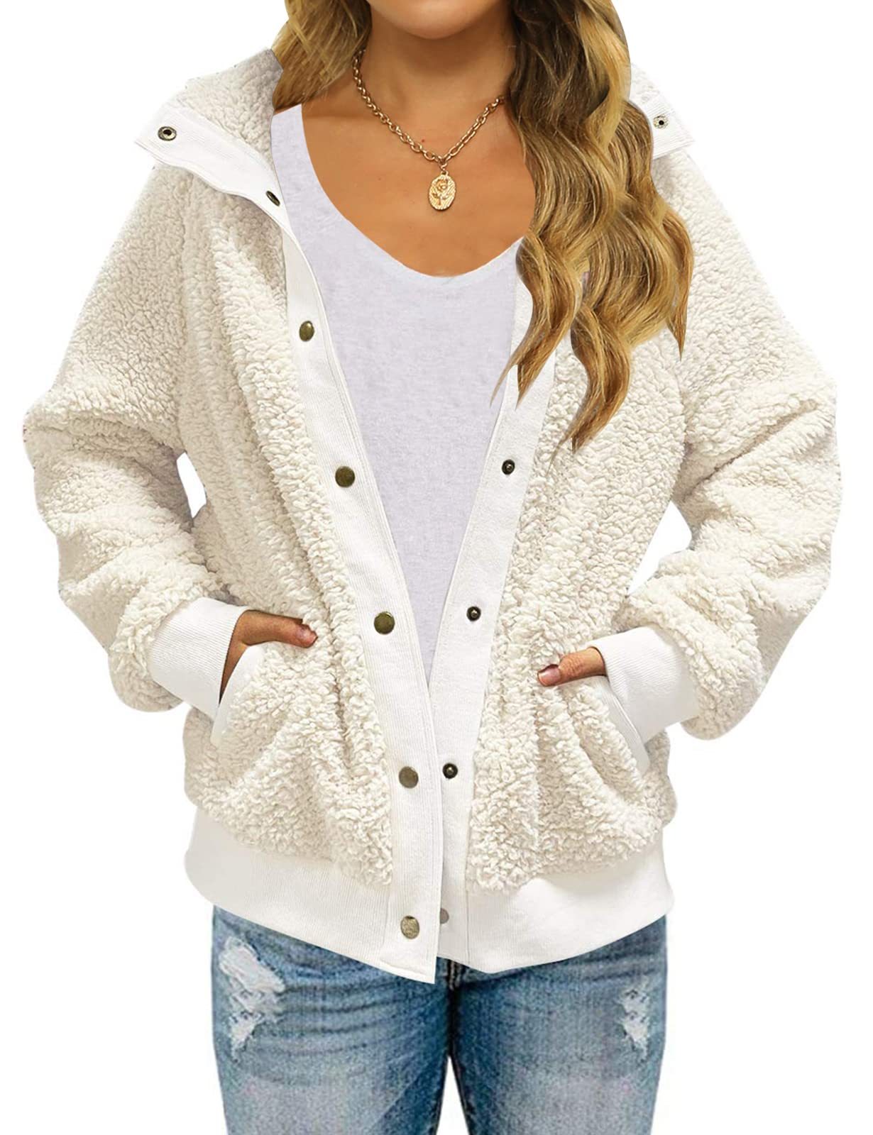 Sherpa Button Jacket - Image 5