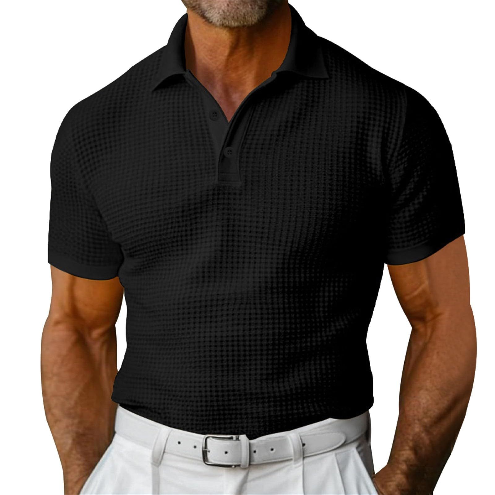 Waffle Polo Shirt - Image 8