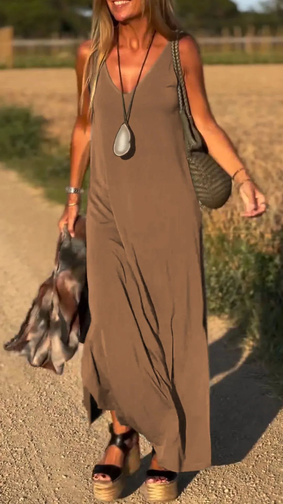 V-Neck Strap Dress - Image 4