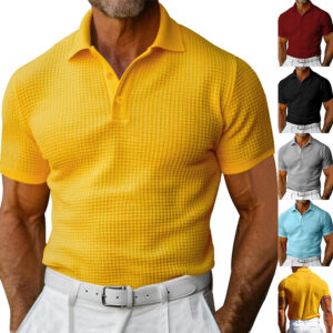 Waffle Polo Shirt