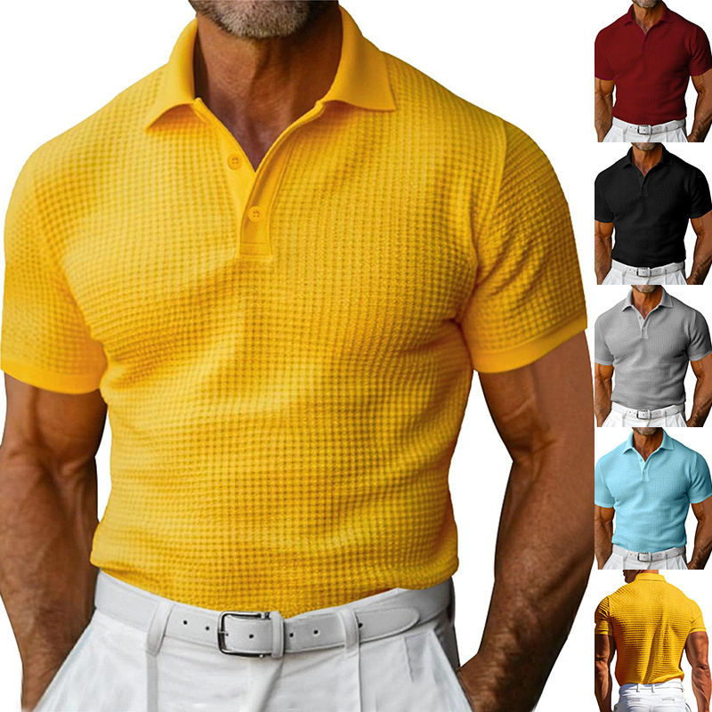 Waffle Polo Shirt