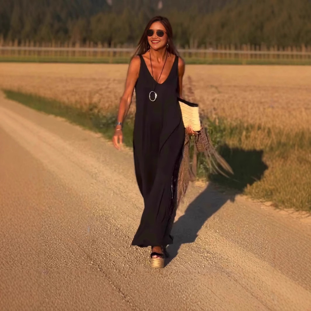 V-Neck Strap Dress - Image 9