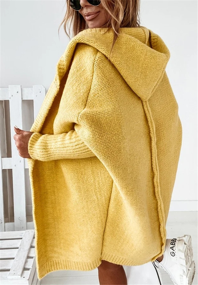 Oversized Hooded Cardigan - Image 2