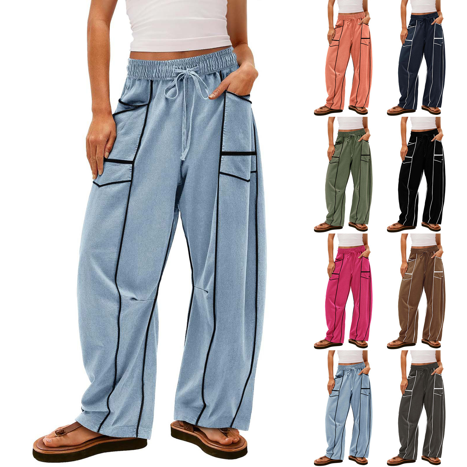 Y2K Wide-Leg Pants