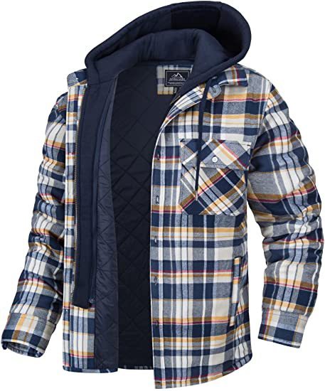 Plaid Hooded Jacket - Image 3
