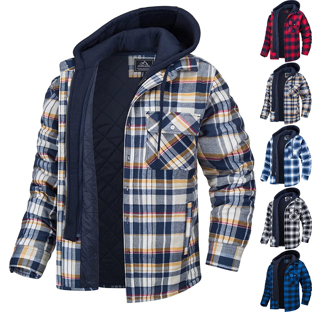 Plaid Hooded Jacket