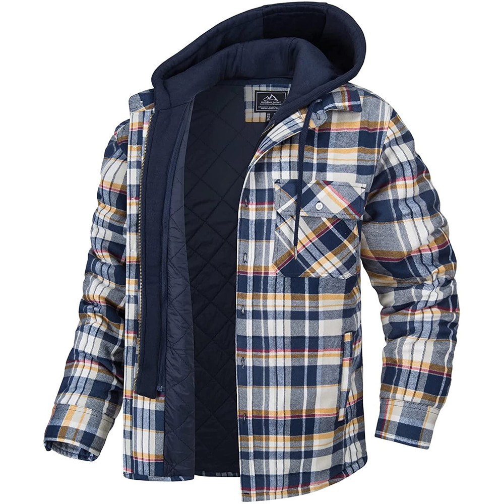 Plaid Hooded Jacket - Image 6