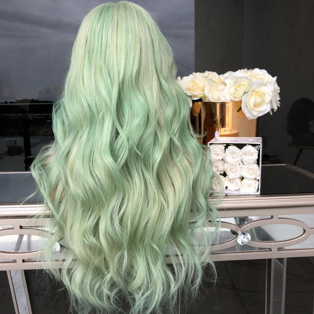 Green Curly Wig - Image 4