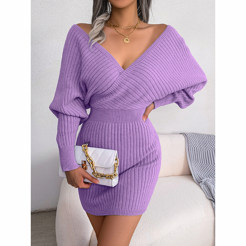 Batwing Sweater Dress - Image 2