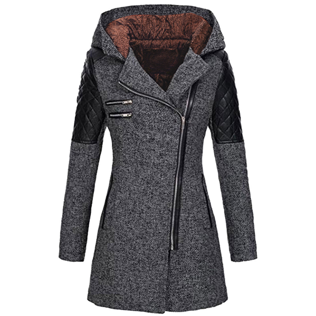 Hooded Wool Coat - Image 4