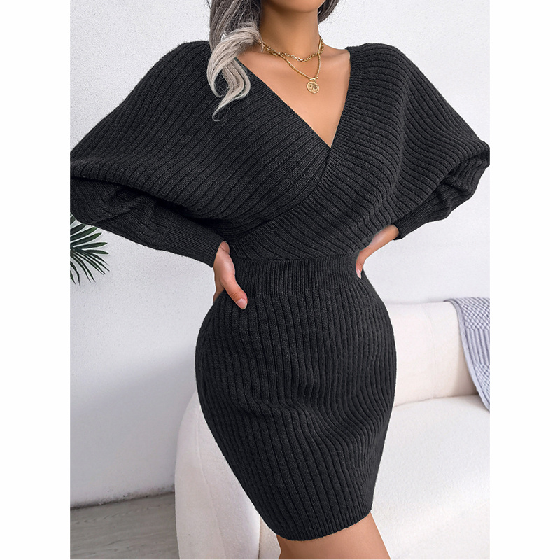 Batwing Sweater Dress - Image 4