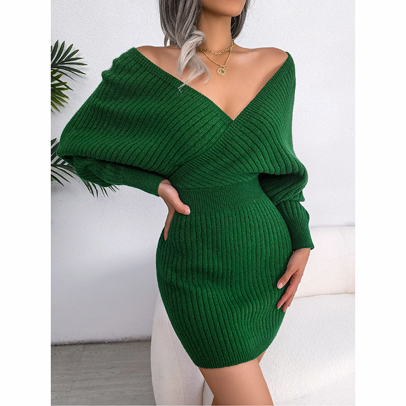Batwing Sweater Dress - Image 10