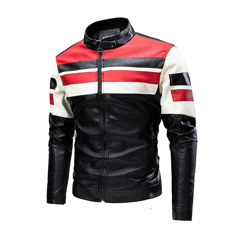Stitched Leather Jacket - Image 6