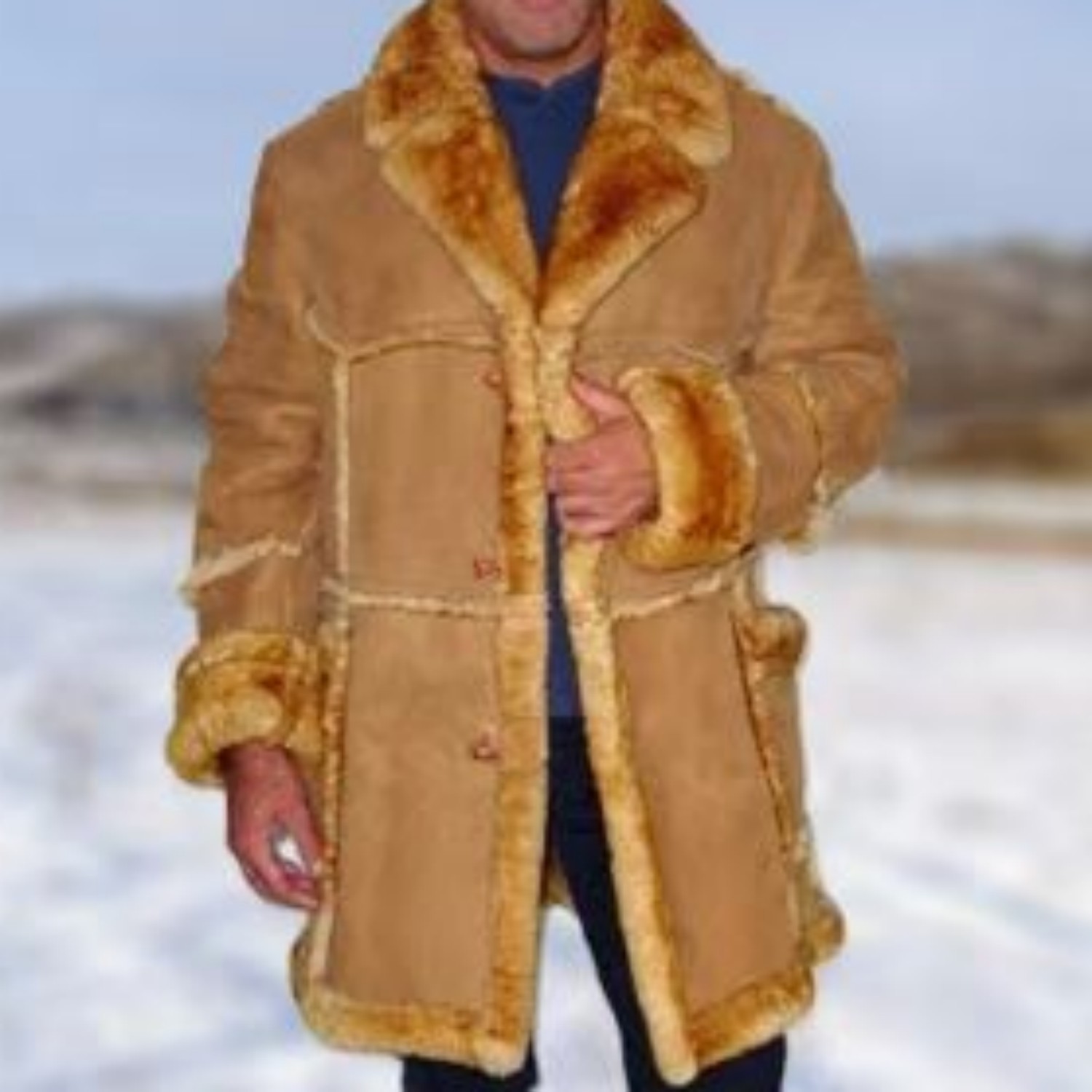 Plush-lined Men’s Coat