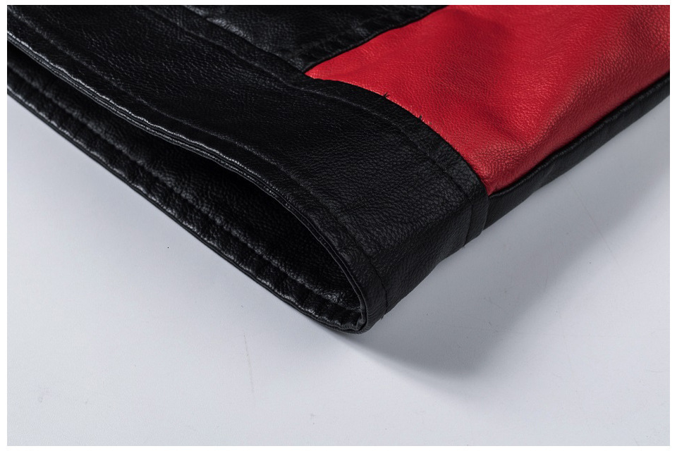 Stitched Leather Jacket - Image 10