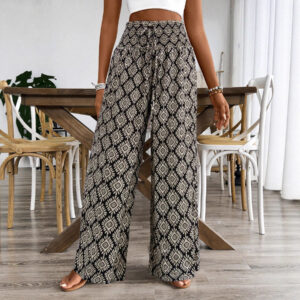 Printed Wide Pants