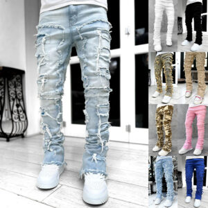 Ripped Stacked Jeans
