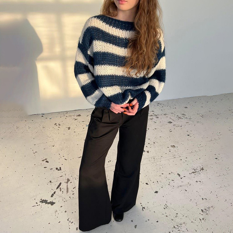 Striped Pullover Sweater - Image 2
