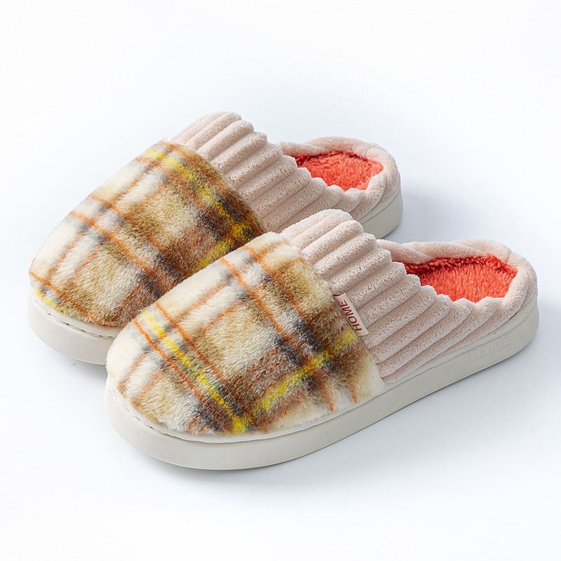 Plaid Plush Slippers - Image 10