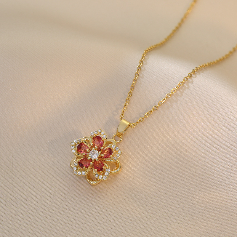 Rotatable Flower Necklace - Image 7
