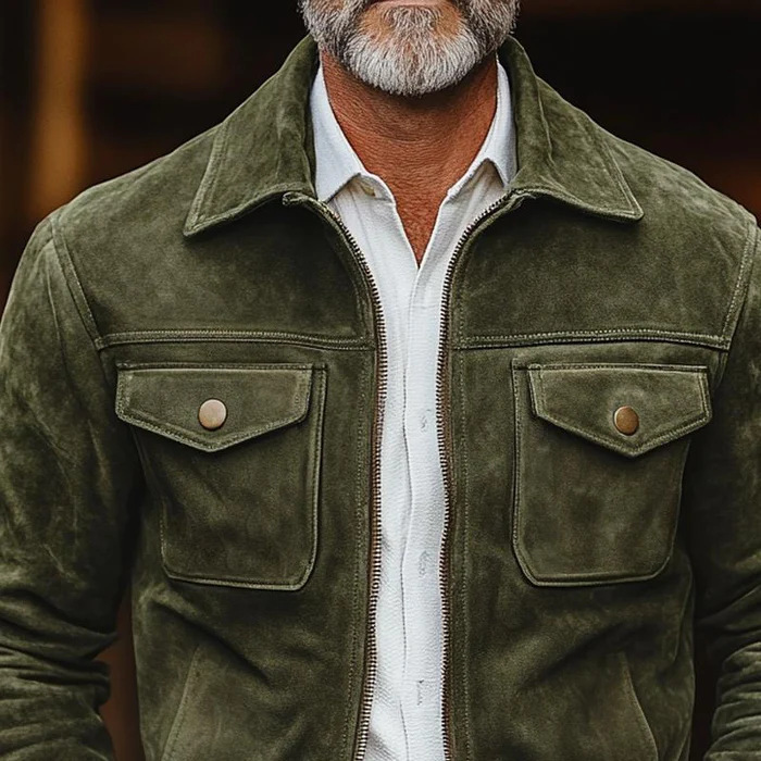 Retro Suede Jacket - Image 3