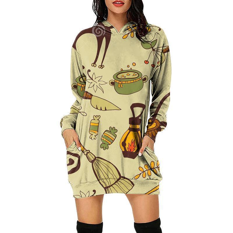 Halloween Sweatshirt Dress - Image 6
